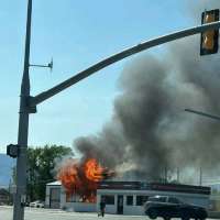 2 injured, including firefighter, in Tremonton tire shop fire
