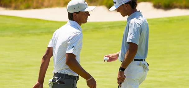 Amateur stars Russell and Koivun play together in the US Open's 'future of golf' pairing
