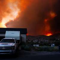 Drone spotted near Eureka's Iron Fire, prompting warning