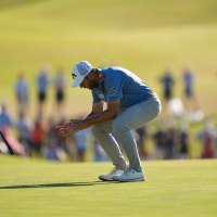 After missing his putt on the 18th hole, Sam Burns comes up one shot short at the US Open