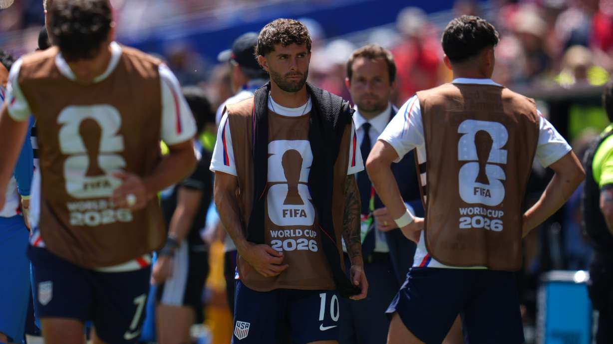 United States' Christian Pulisic (10) during the World Cup Group D soccer match between the United States and Australia in Seattle, Friday, June 19, 2026.
