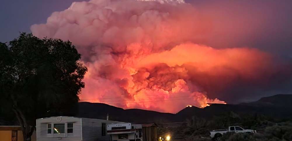 Fast-moving wildfire in central Utah consumes 10,000 acres in hours Monday