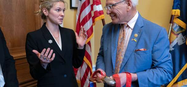 In visit to Capitol, Jessie Diggins and other Olympians push for climate change solutions