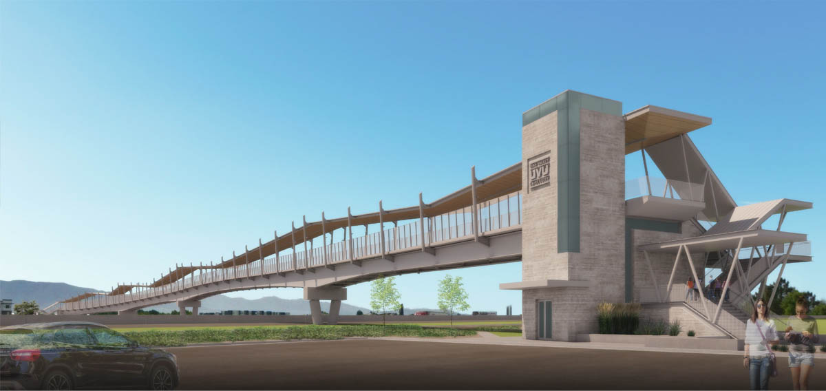 Construction Begins On 1,000-Foot UVU/I-15 Pedestrian Bridge | KSL.com