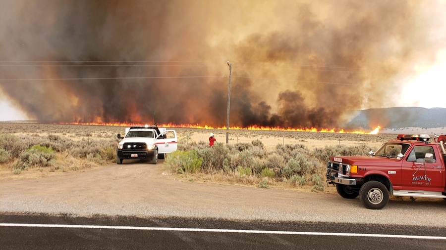 New Wildfire In Beaver County Threatens Minersville Reservoir & Campground