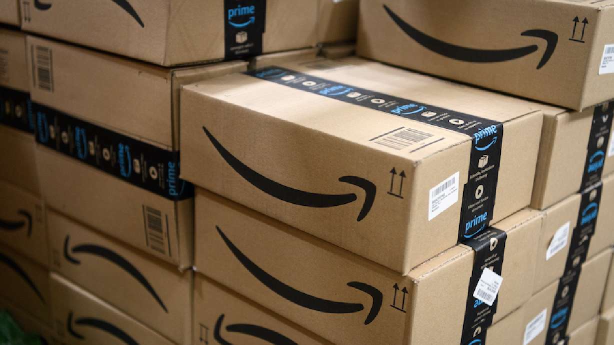 HEMEL HEMPSTEAD, ENGLAND - NOVEMBER 14: Items in "Amazon Prime" branded packaging are seen at the Amazon Fulfillment Centre on November 14, 2018 in Hemel Hempstead, England. The online retailer Amazon will again take part in the now-traditional "Black Friday" sales this year, with reductions available from 16-25 November. (Photo by Leon Neal/Getty Images) (Photo by Leon Neal/Getty Images)