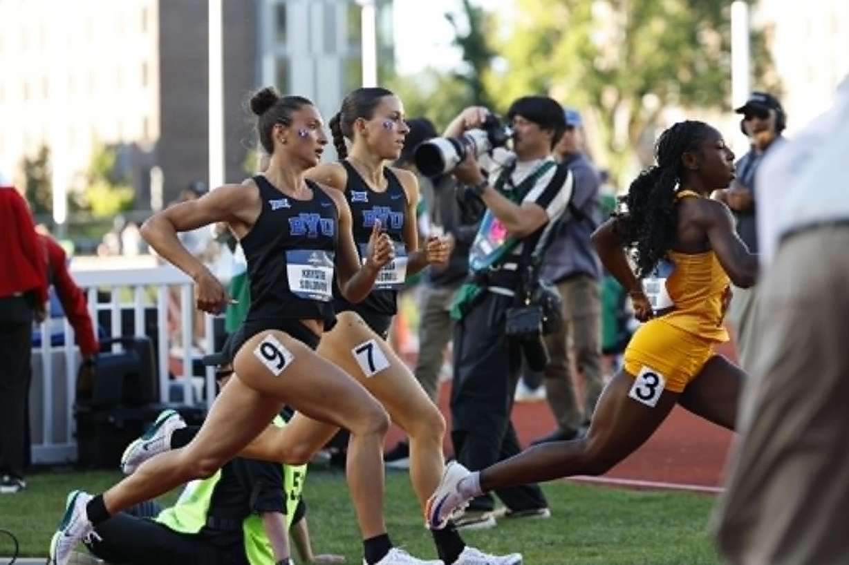 BYU 800-meter runner Krystie Solomon-Jensen placed 14th at the 2026 NCAA Division I Outdoor Track & Field Championships on June 13, just nine months after giving birth.