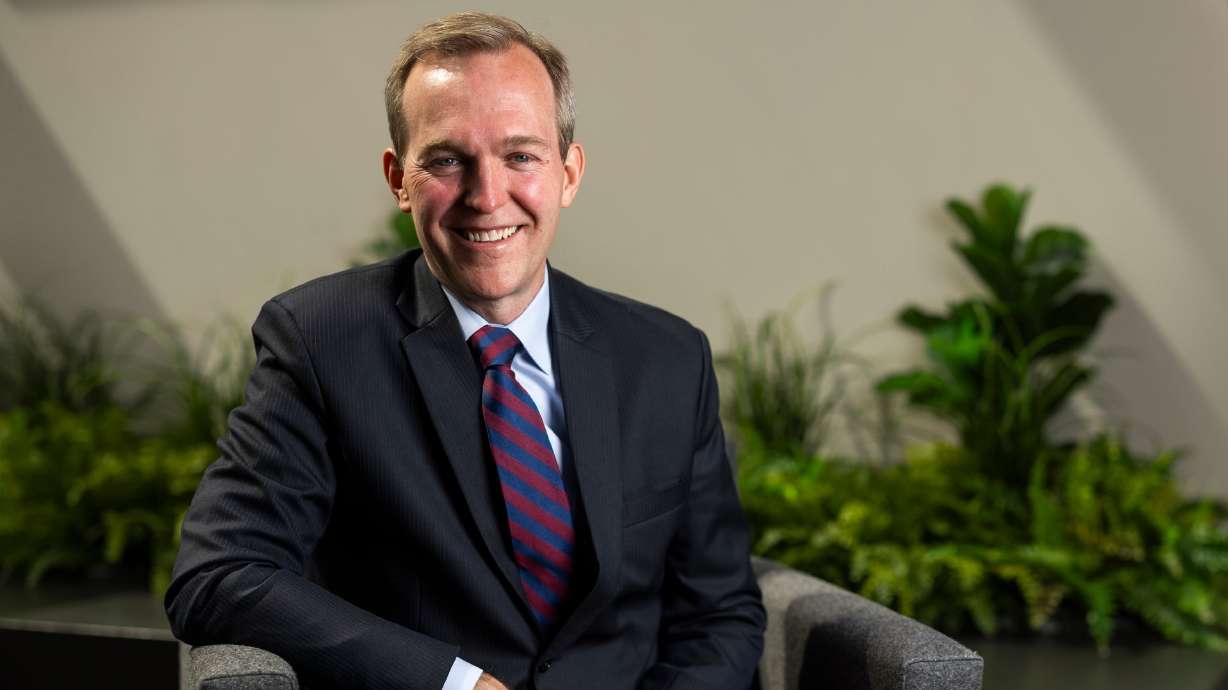 Ben McAdams, a candidate for Utah's 1st Congressional District, after speaking to the Deseret News editorial board in Salt Lake City on June 8. McAdams said his possible return to Congress has a different urgency to it.