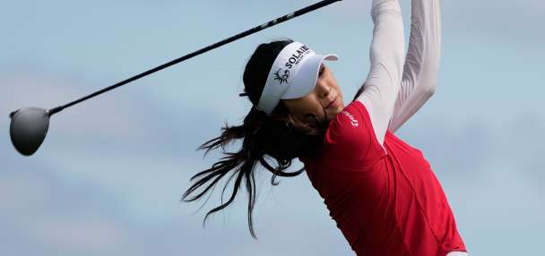 Ina Yoon opens the Women's PGA Championship at Hazeltine with a record-tying 63