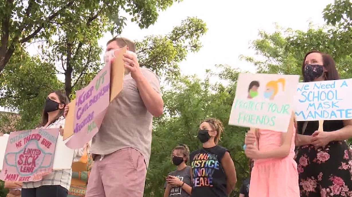Group Of Parents Ask Utah State Board Of Education For School Mask Mandate