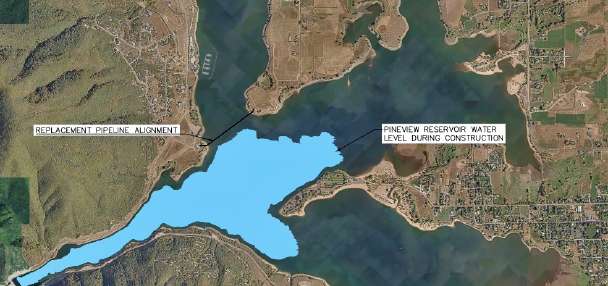 Pineview Reservoir in Weber County to be largely lowered for pipeline project