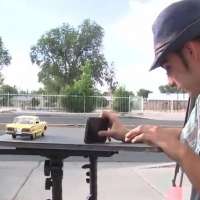 Teen photographer with autism showcases Route 66 centennial with model cars