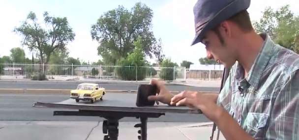 Teen photographer with autism showcases Route 66 centennial with model cars