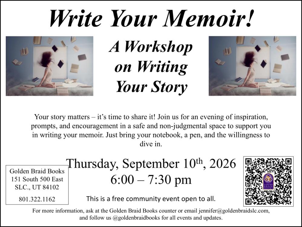 Writing Workshop Series: Write Your Memoir!