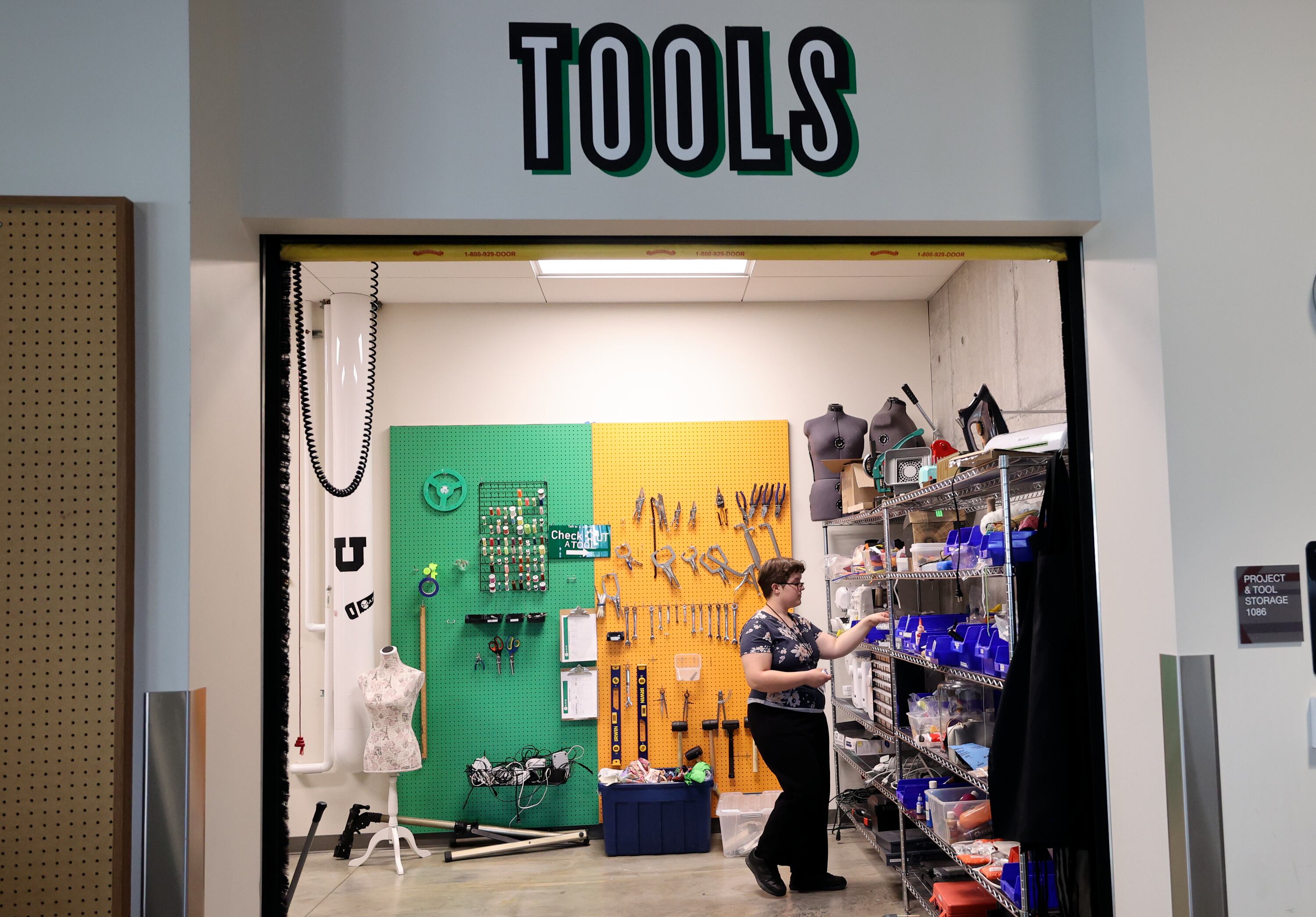 Brooklyn Thomas, 16, of Tooele, puts back sewing tools and supplies after sewing an apron for a restaurant she hopes to open at Lassonde Startup Academy at the University of Utah’s Lassonde Studios in Salt Lake City on Monday. A Stanford business professor said U. students have the greatest odds to create "unicorn" businesses.