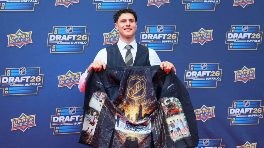 Utah Mammoth select Ethan Belchetz with 17th pick of 2026 NHL draft