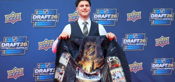 Utah Mammoth select Ethan Belchetz with 17th pick of 2026 NHL draft