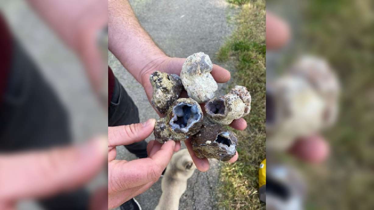Payson family hides geodes for local scavenger hunt