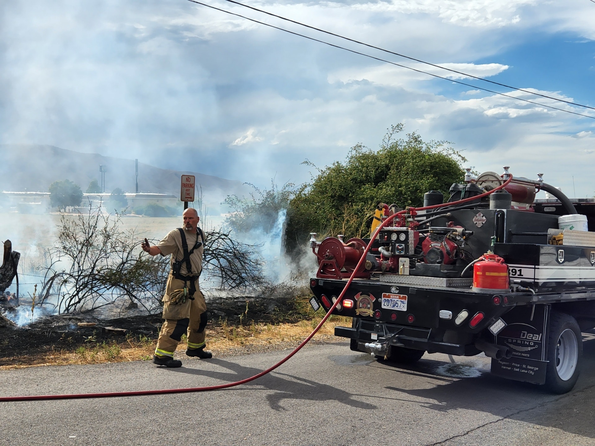 Payson responds to large power outage and brush fires Thursday | KSL.com