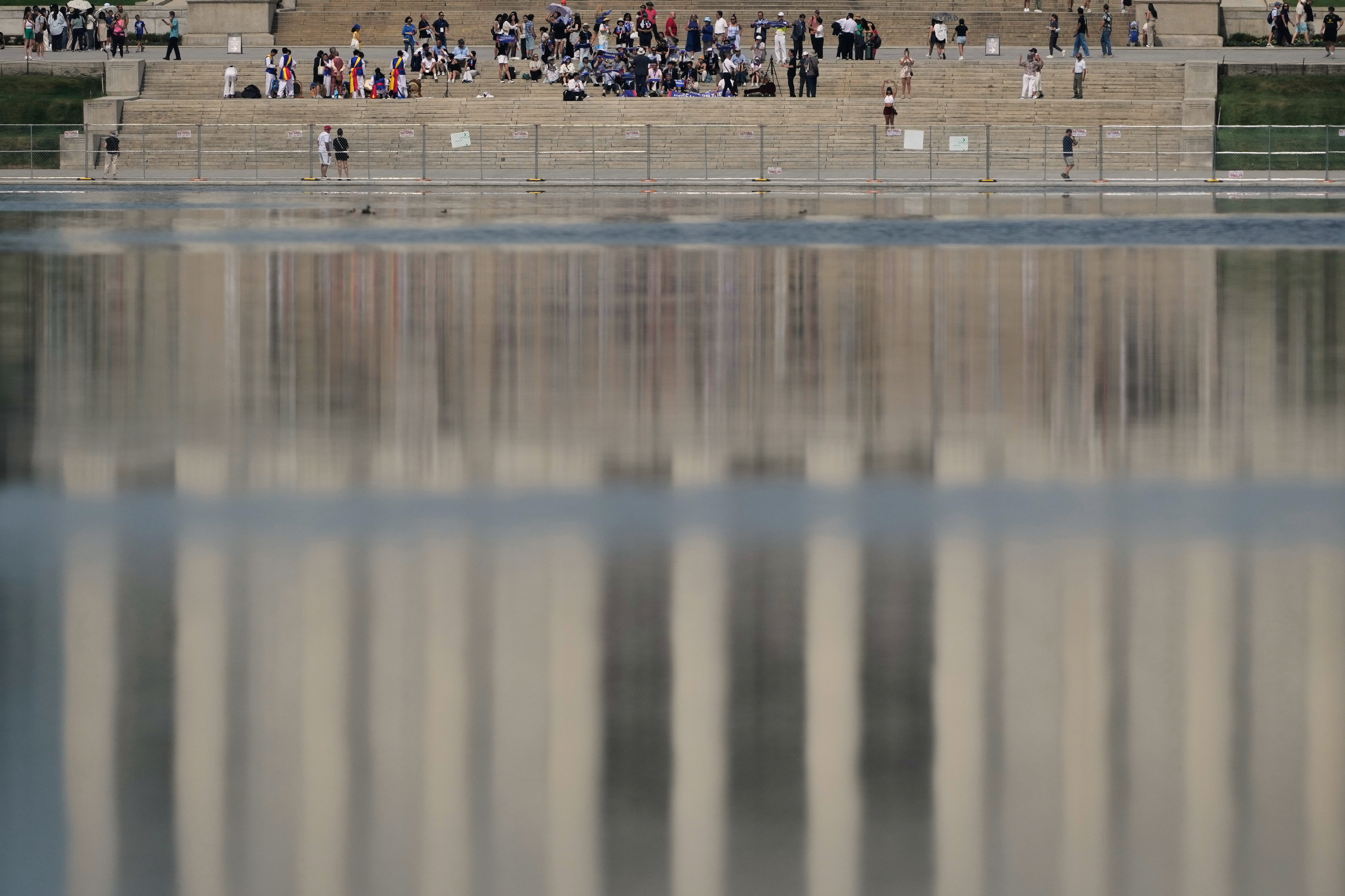 Former Olympian indicted on felony charge over alleged Reflecting Pool vandalism