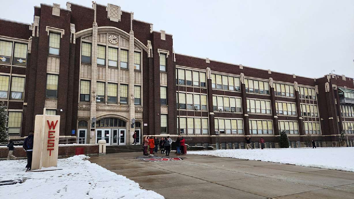 SLC high school teachers walkout to protest school voucher bill