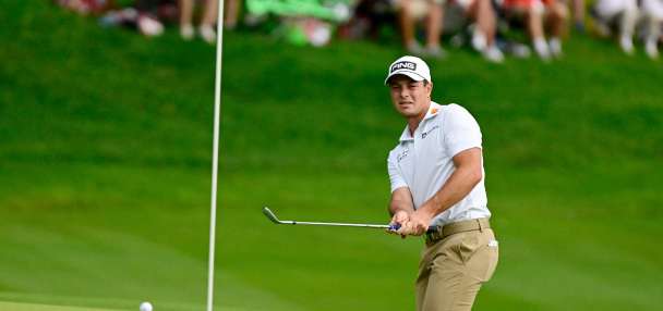 Hovland flips the script on Scheffler and takes the lead at Travelers Championship