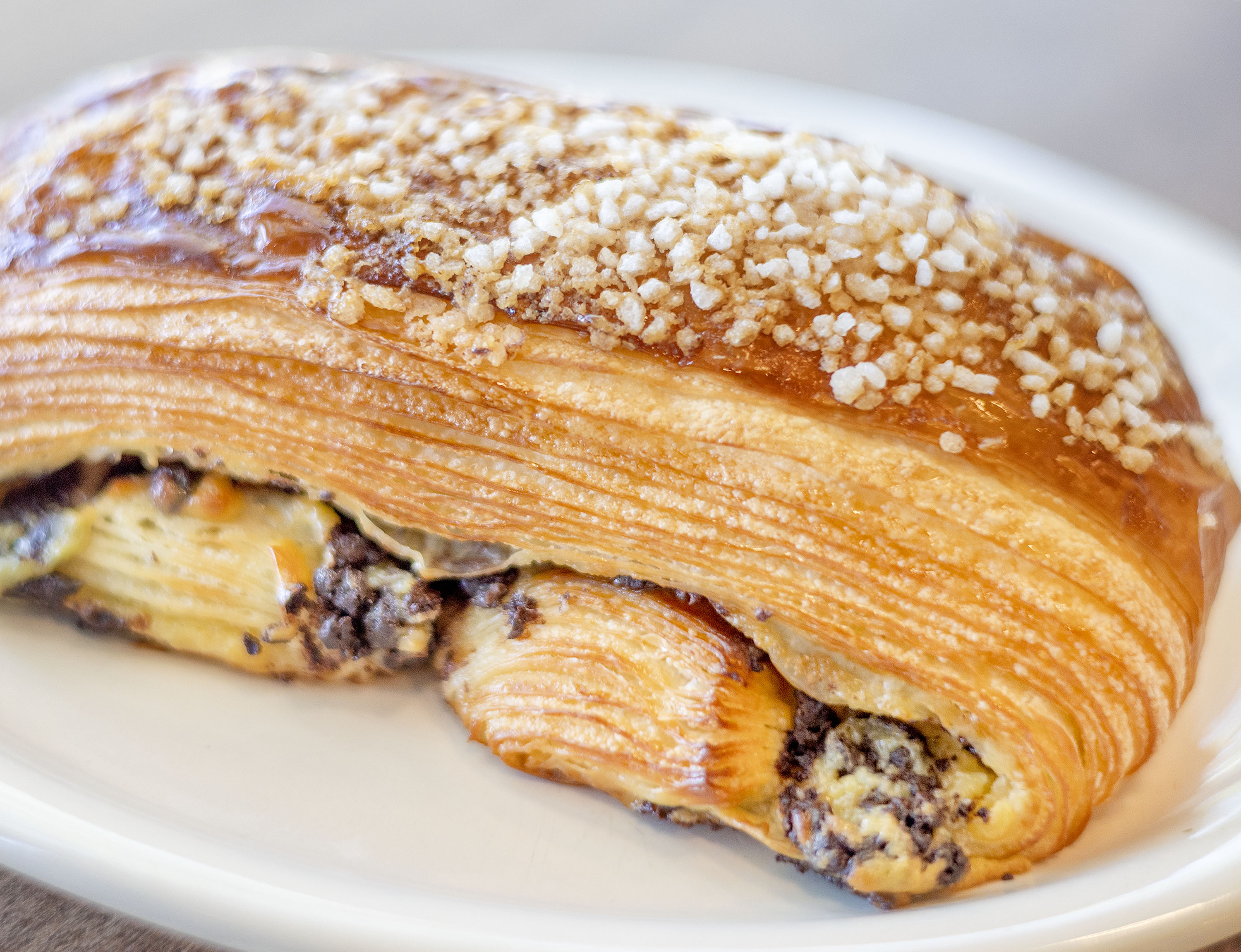 A croissant at All Purpose Bakehouse in Salt Lake City on Wednesday. Making the pastry is a three-day process.