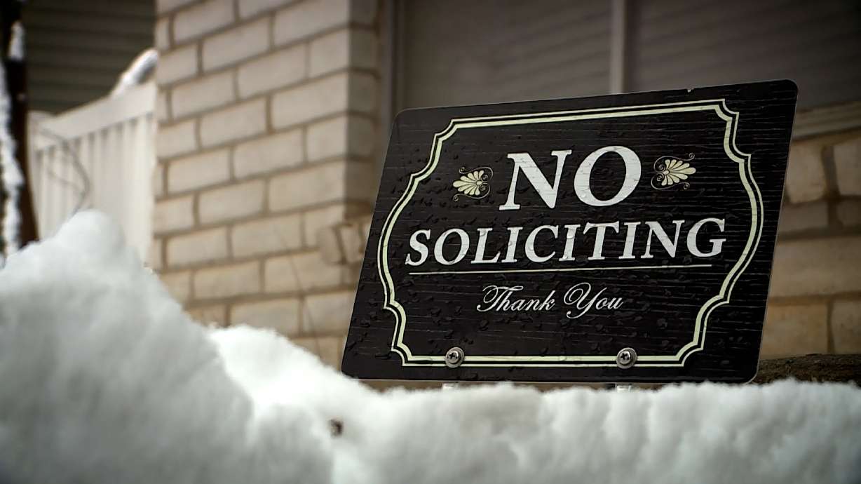 Sandy considers law to punish people who ignore ‘no soliciting’ signs