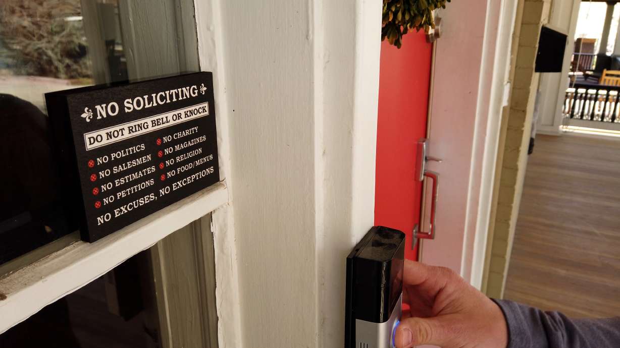 Are 'no trespassing' signs any more effective at stopping door-to-door salespeople than 'no soliciting' signs?