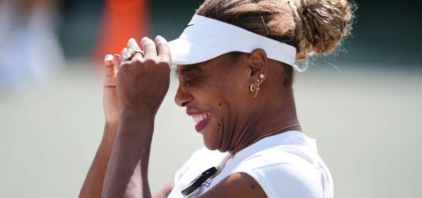 Serena Williams gave herself a pep talk to play singles at Wimbledon at age 44