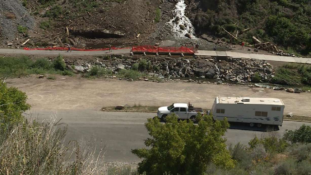 Permanent repairs at Bridal Veil Falls won’t begin until next spring