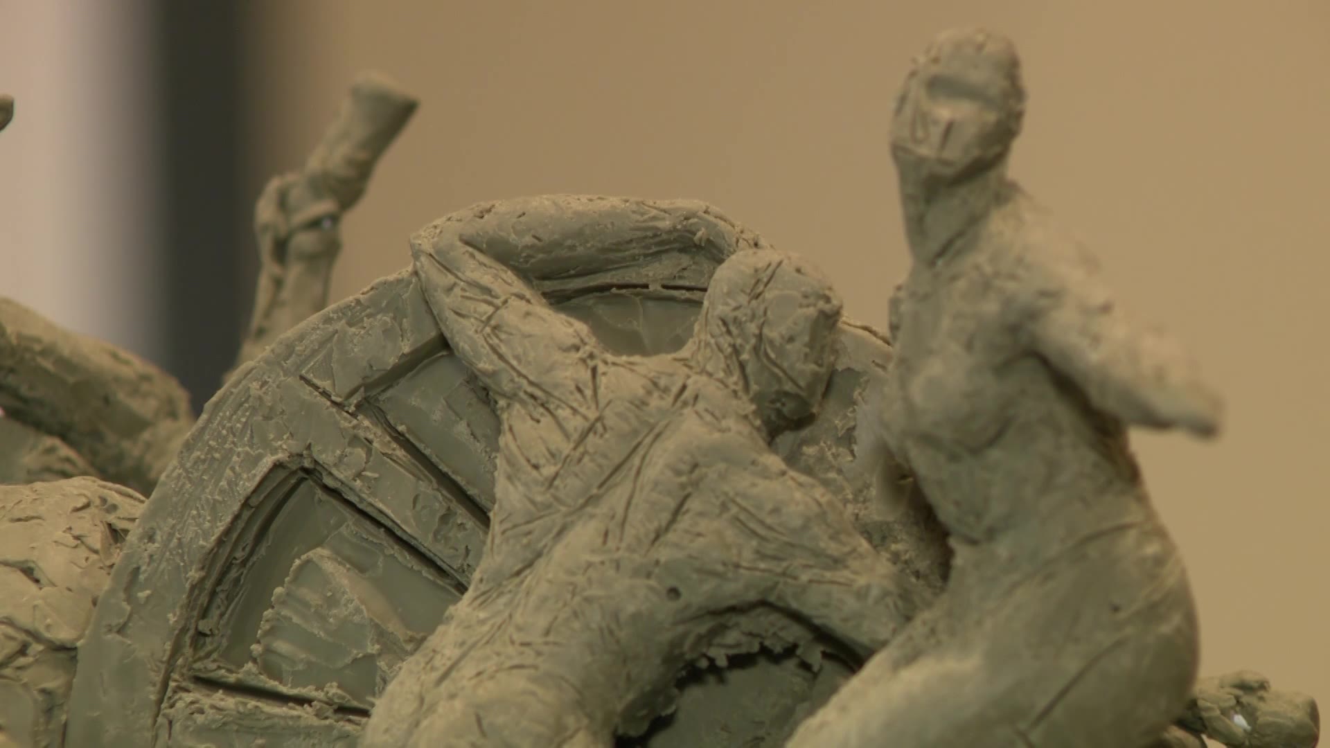 A section of a model of The Grand Liberty Arch is pictured.