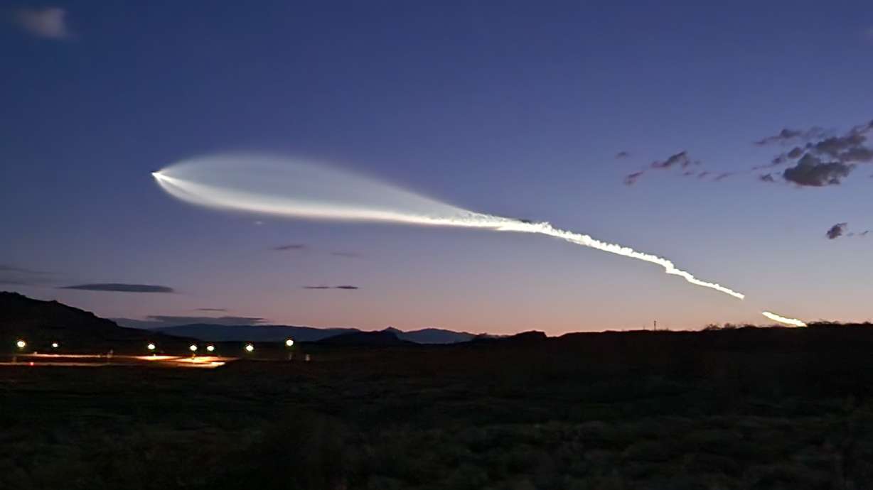 SpaceX rocket launch from California seen across southern Utah