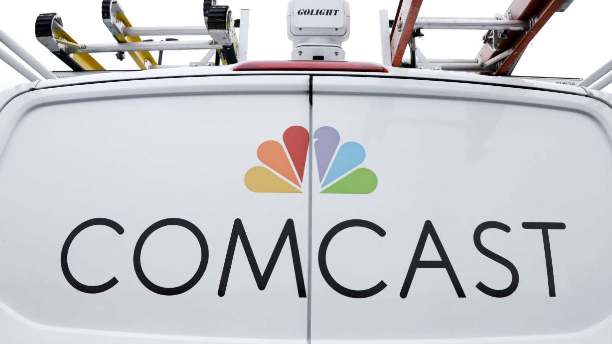 A Comcast truck is shown on Jan. 24, 2019, in Pittsburgh.