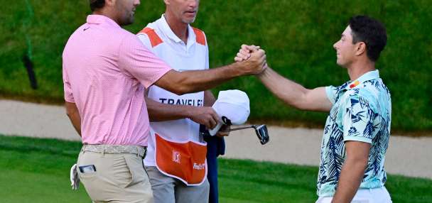 Viktor Hovland wins Travelers in Monday playoff when Scheffler misses short birdie putt