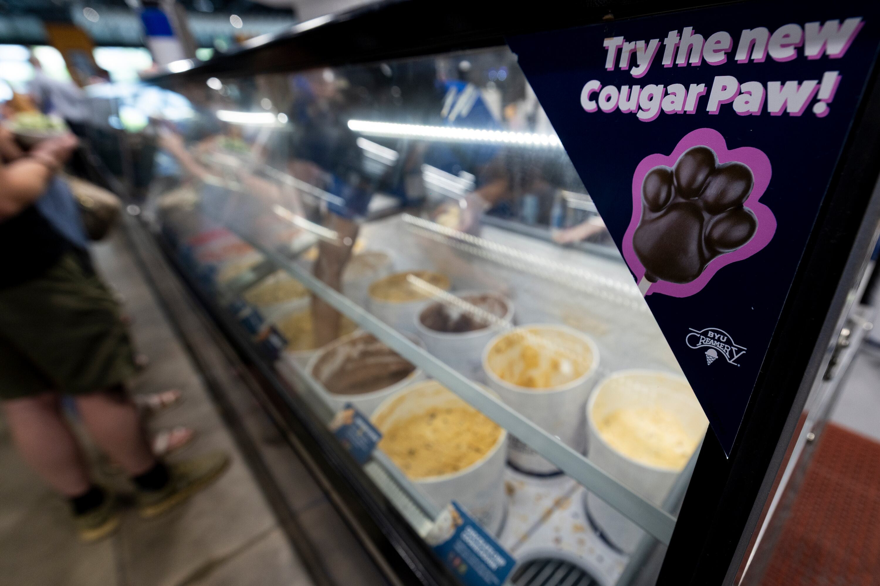Workers scoop ice cream at the BYU Creamery on Ninth in Provo on June 15.
