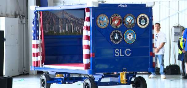Alaska Airlines unveils Fallen Soldier Cart at Salt Lake City International Airport