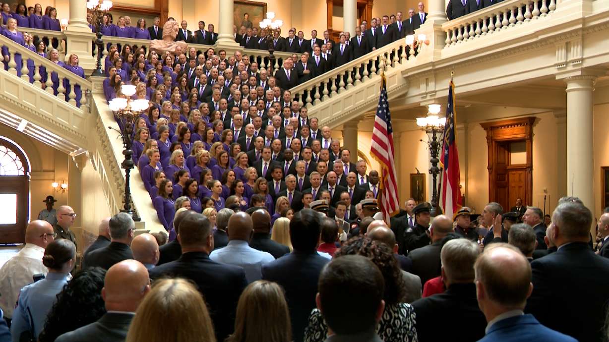 Tabernacle Choir performs at Georgia State Capitol at 9/11 ceremony