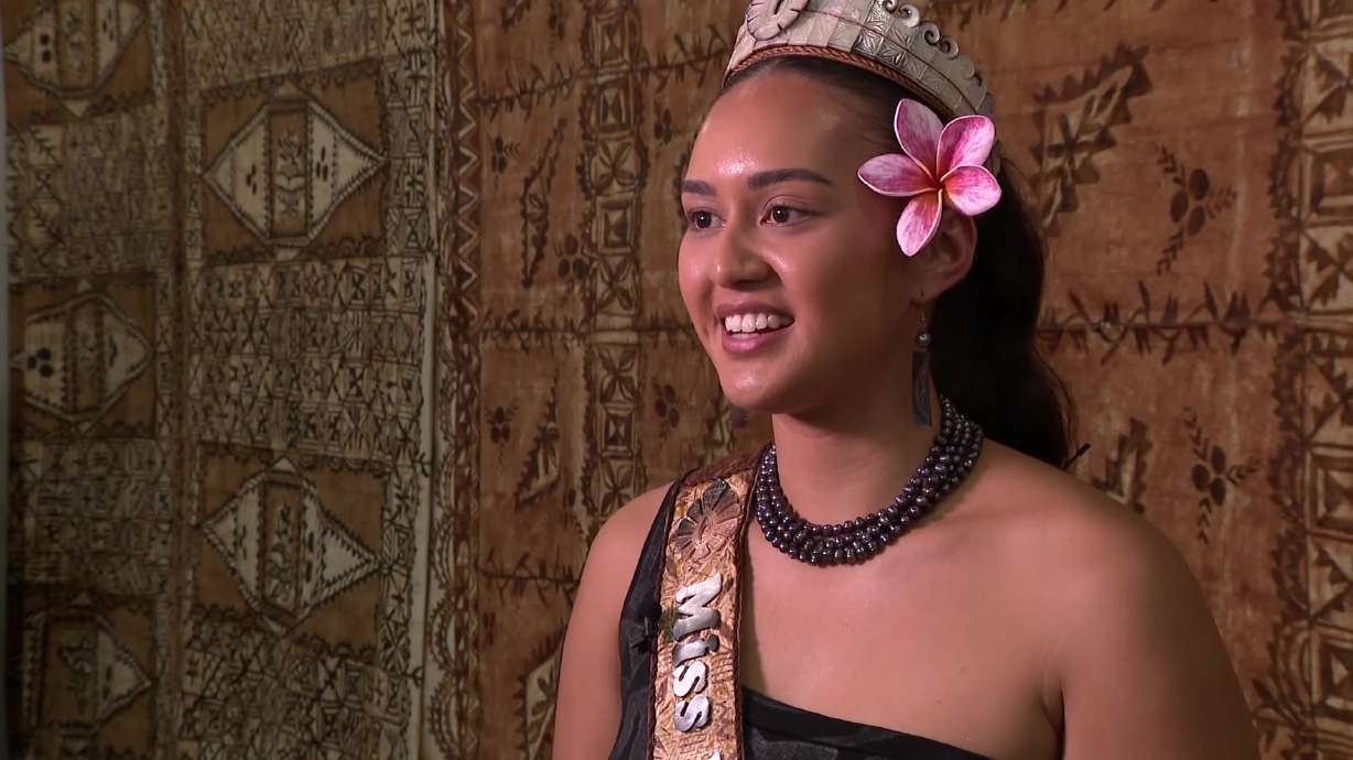 Miss Pacific Islands visits Utah school