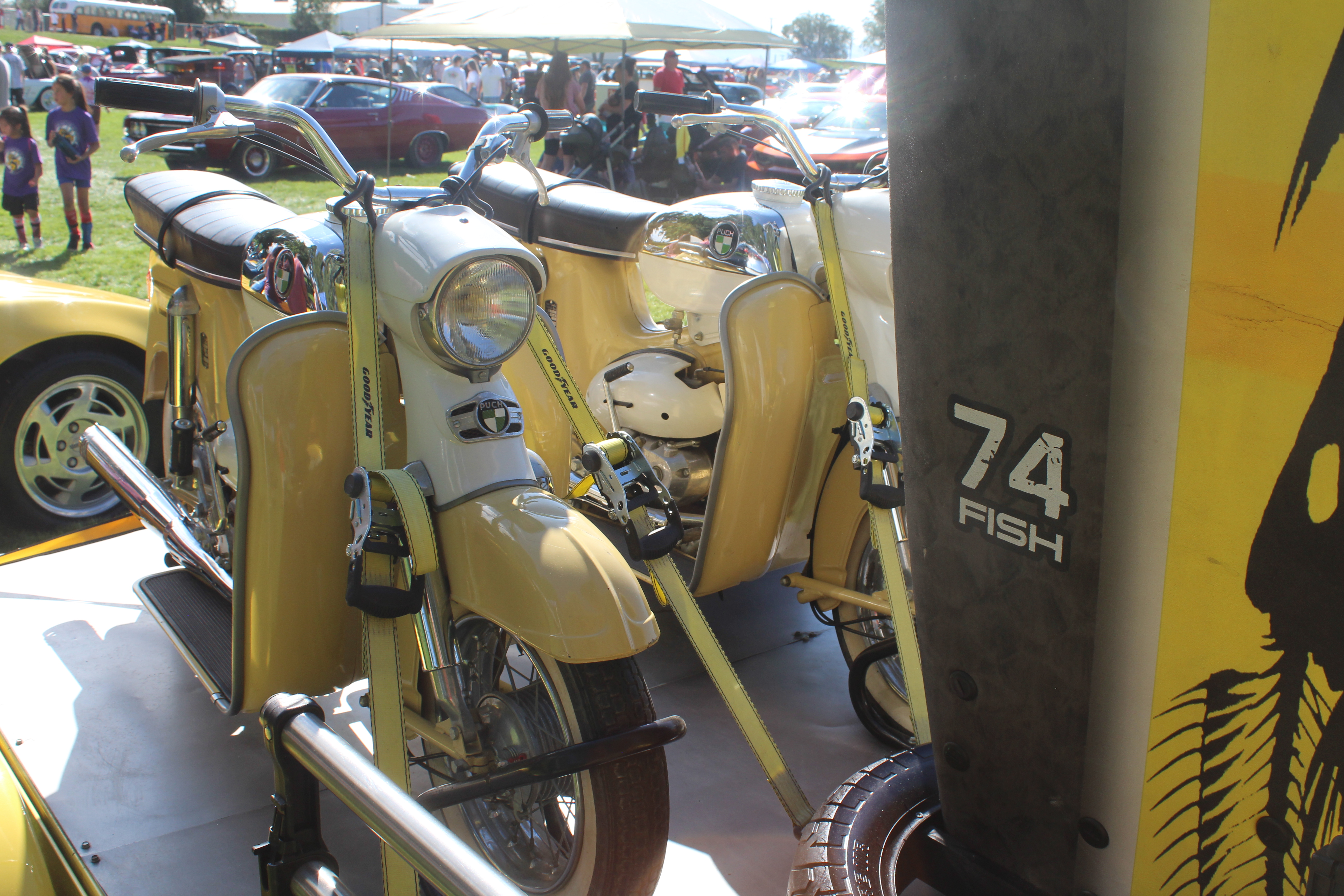 4 generations create smiles with their Woody Jeep and scooters project