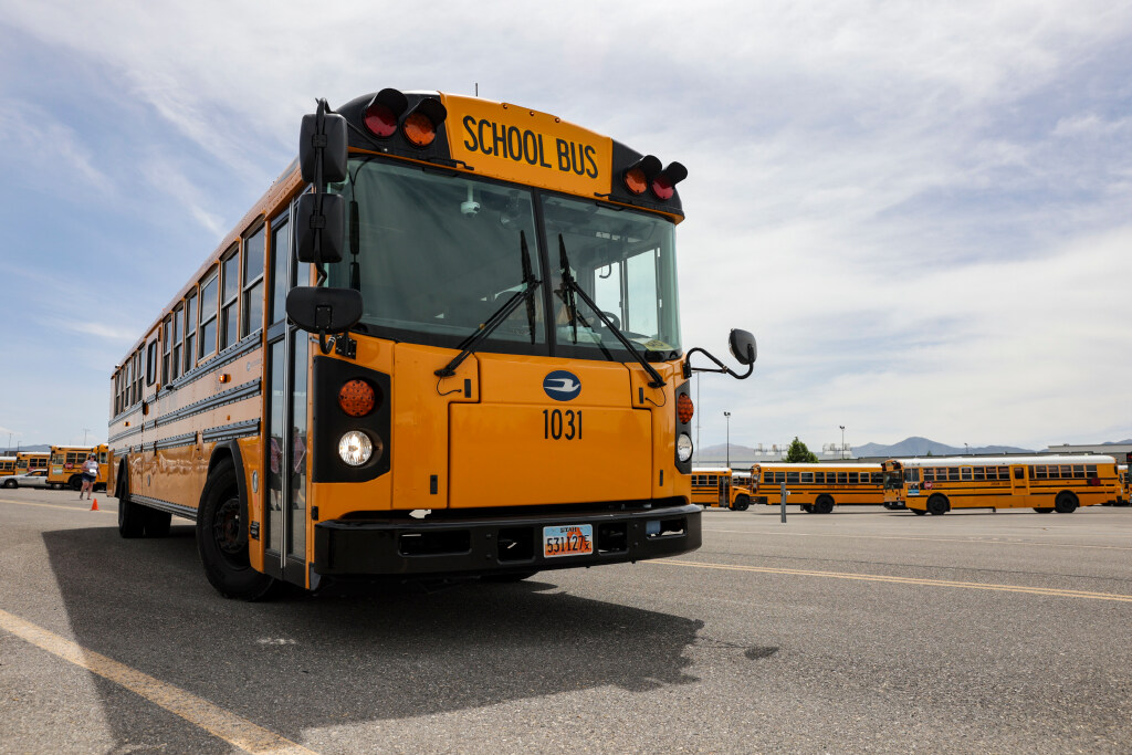 No injuries reported after school bus collides with car in South Jordan ...