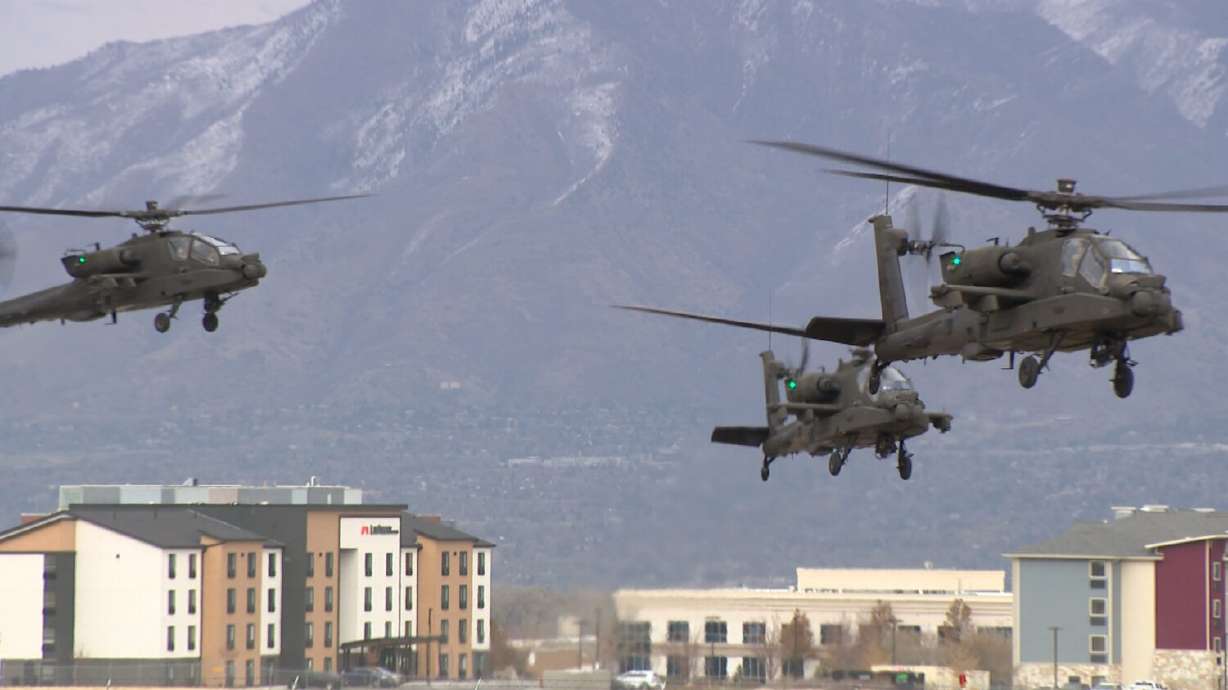 Four new Apache helicopters arrive at Utah National Guard