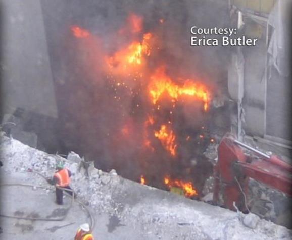 Trash fire forces evacuation of Eagle Gate Plaza