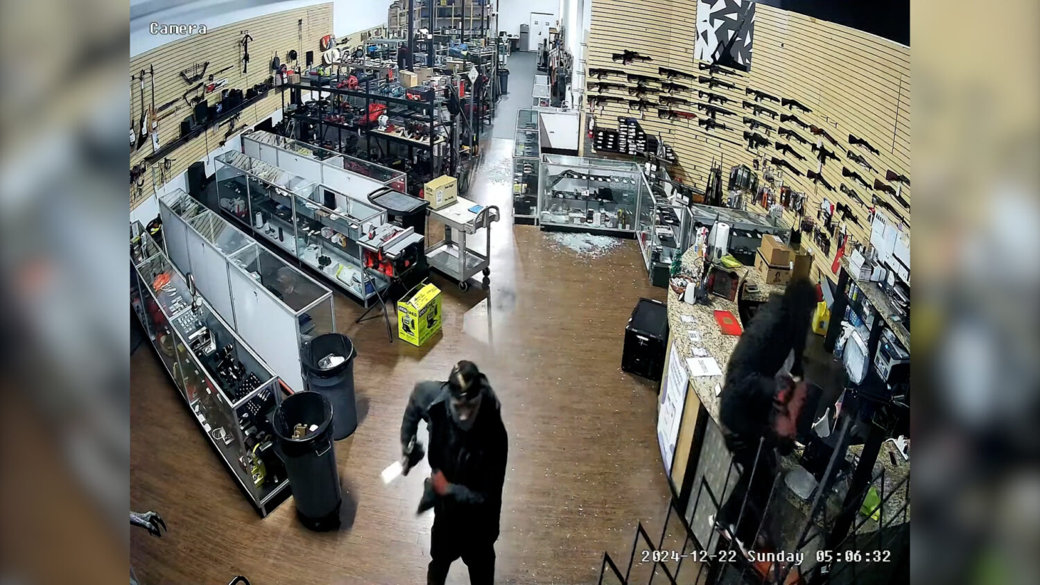 Two suspects break into Roy store and steal multiple firearms, police ...