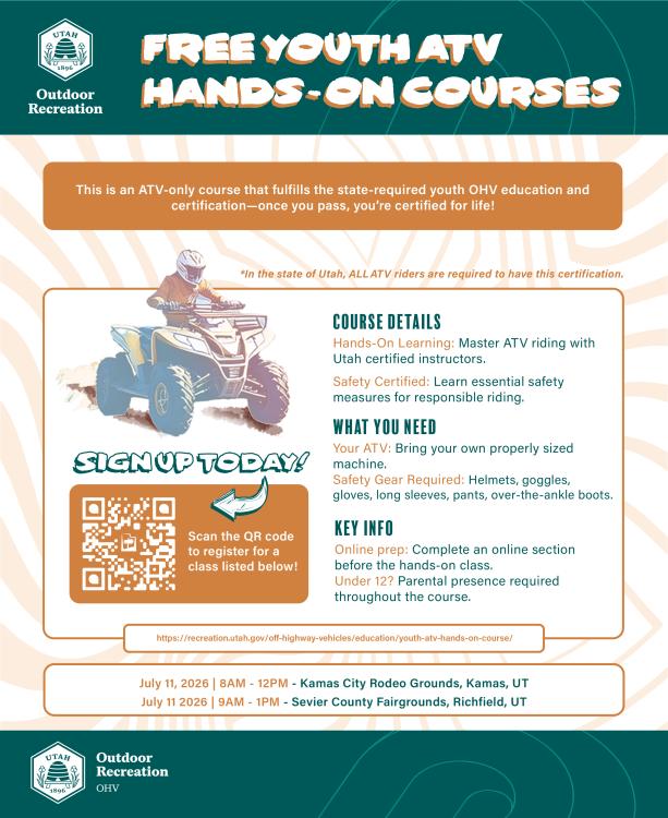 Free Youth < 18 ATV Course at Sevier County Fairgrounds
