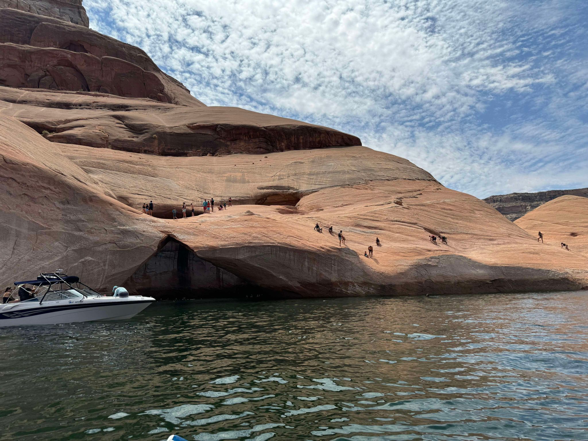 People gather at Toilet Bowl arch on Thursday, Aug. 8, 2024. (Greg Sanders)