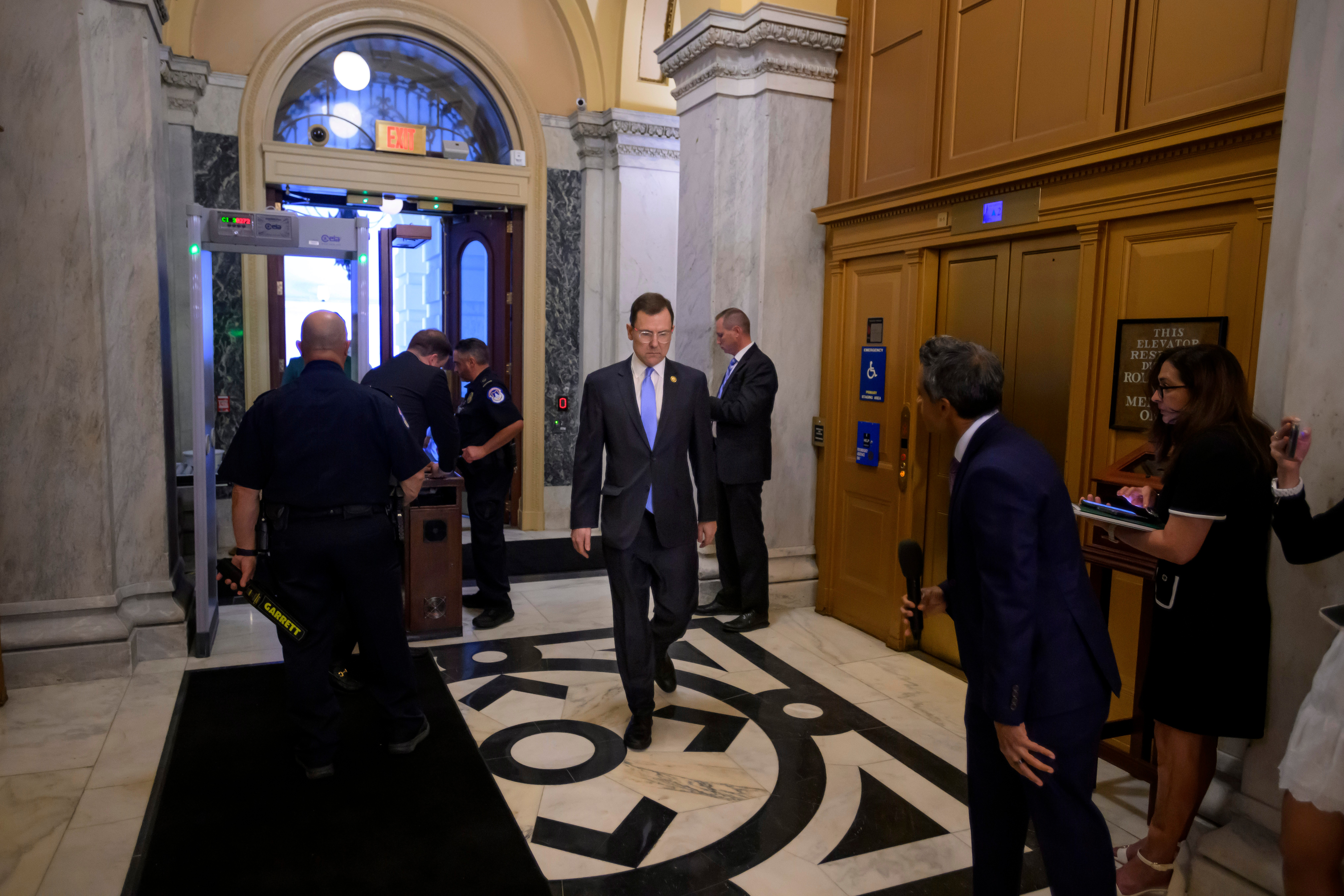 Rep. Tom Kean Jr., R-N.J., arrives for a vote at the Capitol, Tuesday, in Washington.