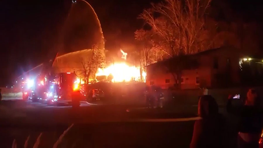 Massive Orem house fire being investigated as arson