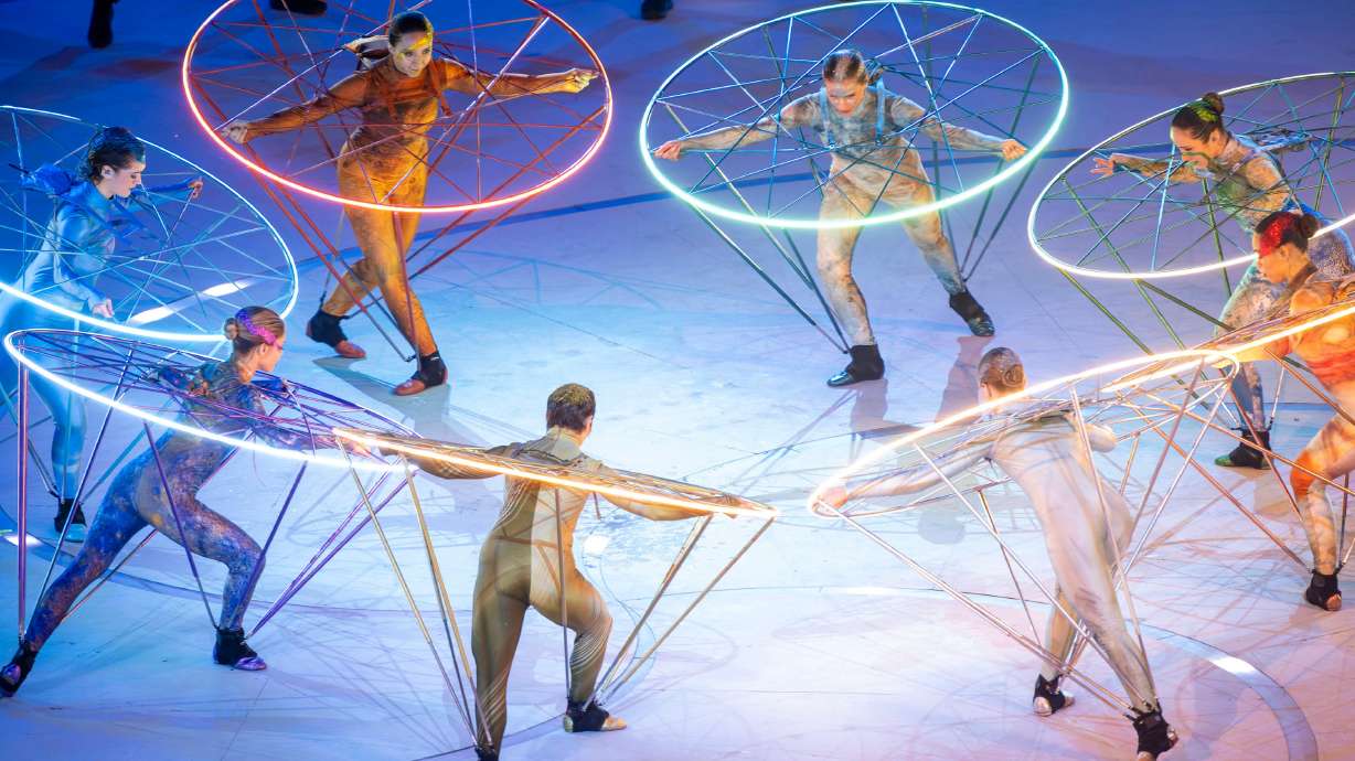 Dancers perform during the Opening Ceremonies for the 2026 Milan Cortina Winter Olympics in Milan, Italy, on Feb. 6.