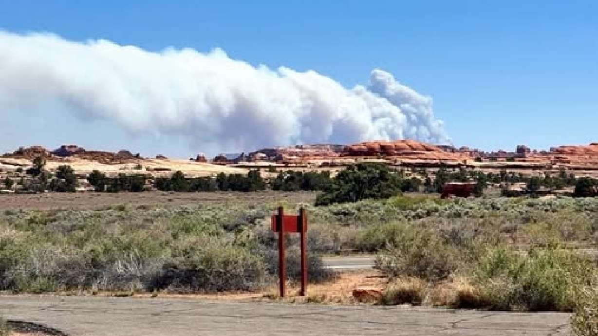 The Babylon Fire is pictured near Blanding on Sunday, June 28.